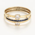 “Dulce” Ring 375/1000 Yellow Gold and Zirconium