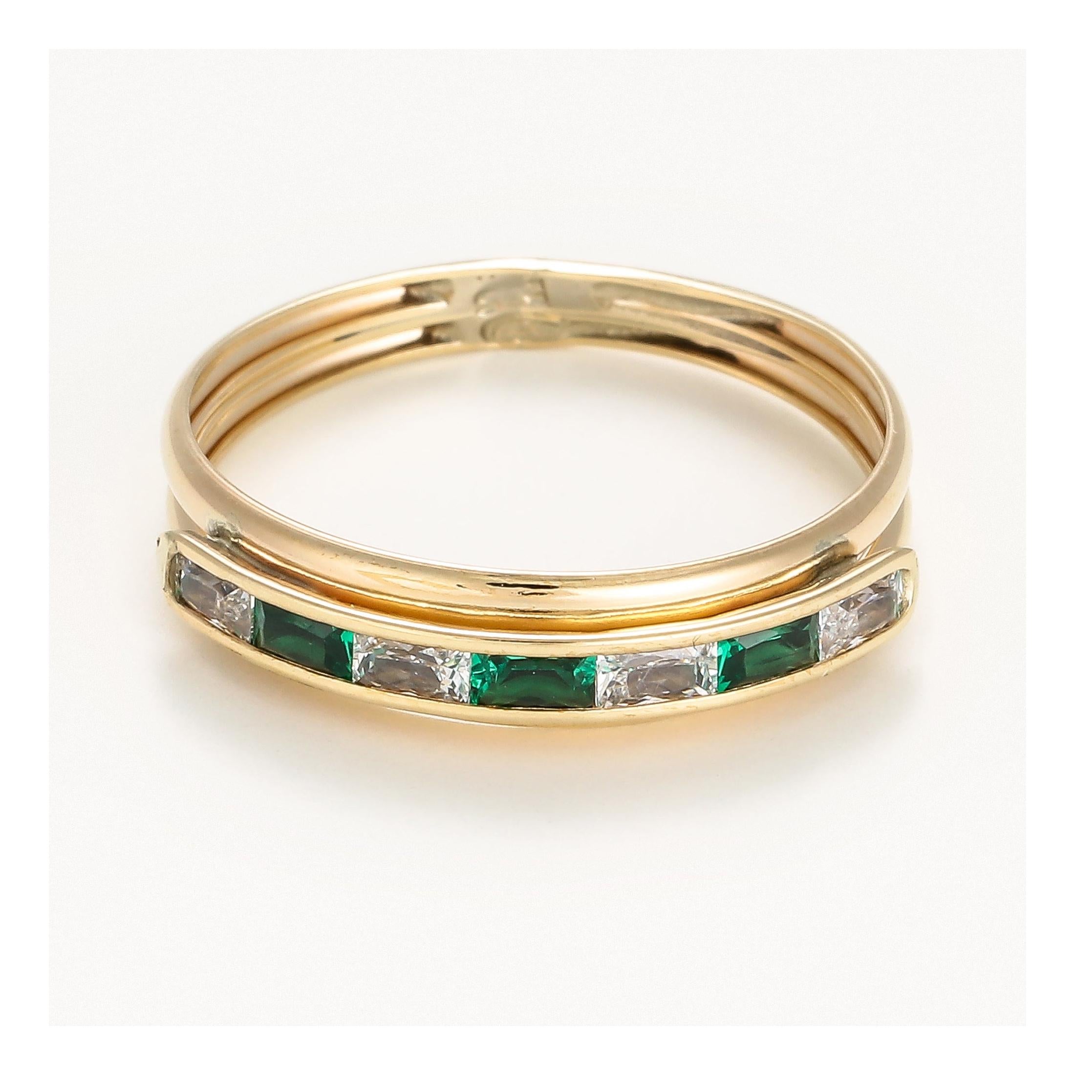 Bague " Lucas " Or Jaune 375/1000 Et Zirconium