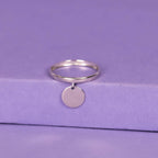 “Medallion” Ring – 375/1000 White Gold