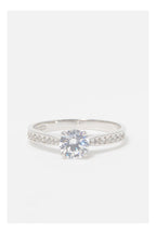 Bague "Amoureuse Brillante" Or Blanc 375/1000