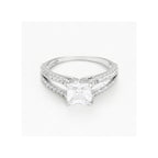 “La Merveilleuse” Ring 375/1000 White Gold And Zirconium