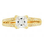 Anillo "La Merveilleuse" - Oro Amarillo 375/1000 Y Circonio