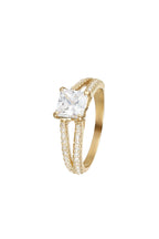 Anillo "La Merveilleuse" - Oro Amarillo 375/1000 Y Circonio
