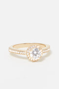 "Harmony" Ring - 375/1000 Yellow Gold And Zirconium