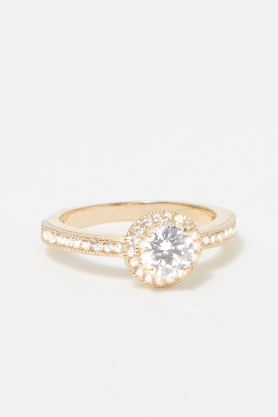 "Harmony" Ring - 375/1000 Yellow Gold And Zirconium