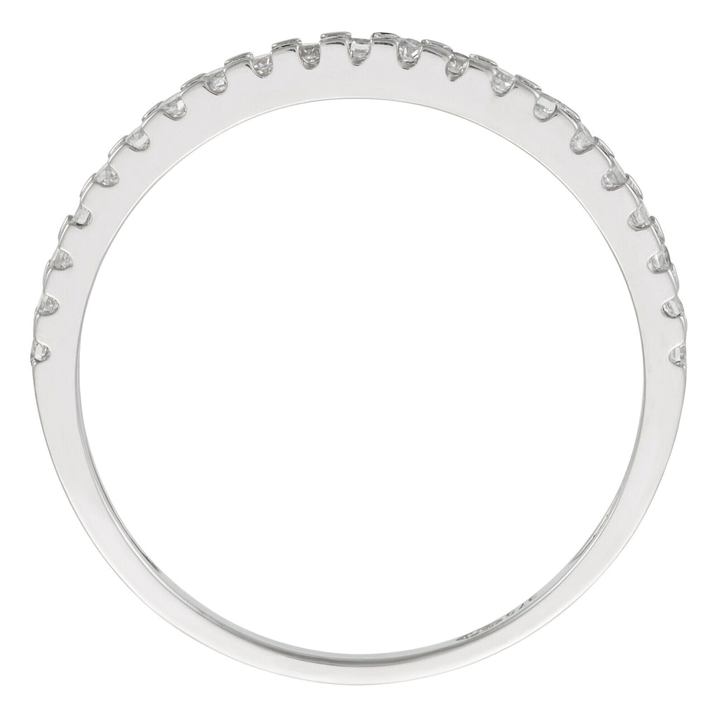 Sortija “Délicatesse” Oro blanco 375/1000 y Circonio