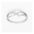 “Envol” Ring 375/1000 White Gold And Zirconium