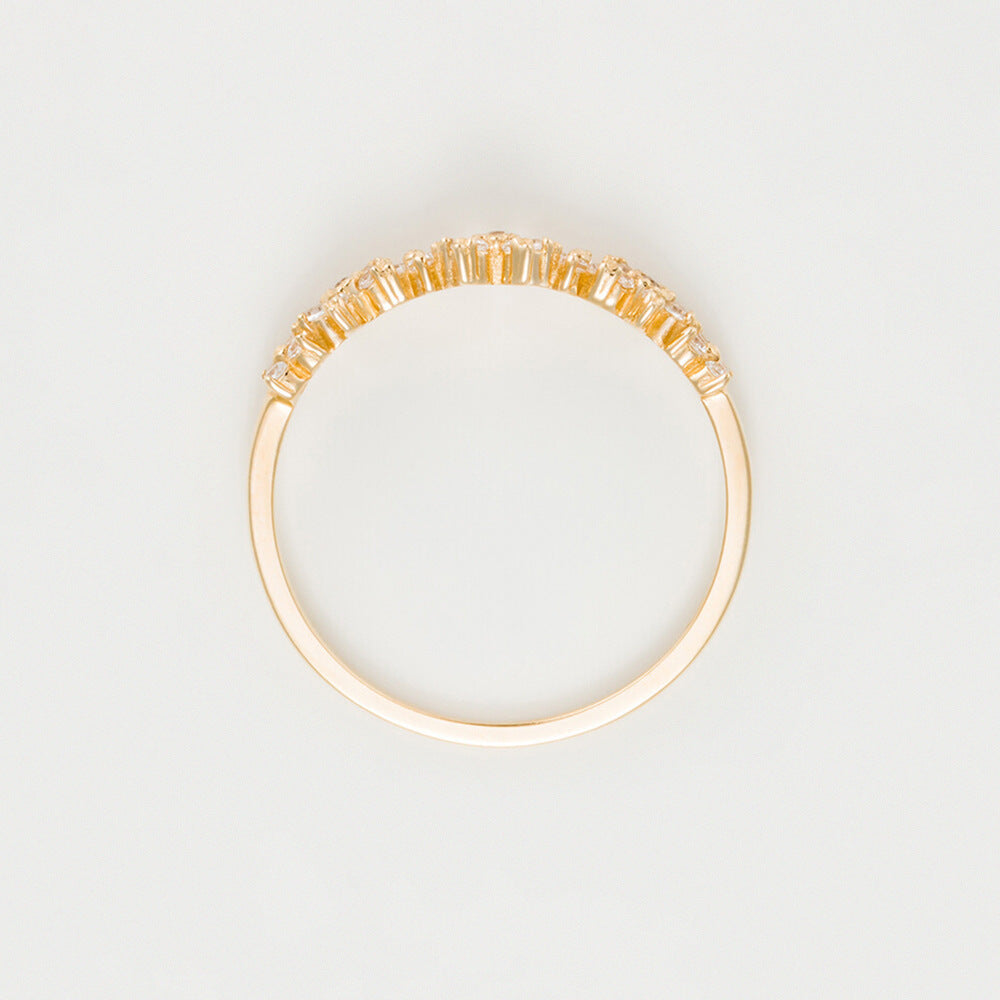“Cocktail” Ring 375/1000 Yellow Gold
