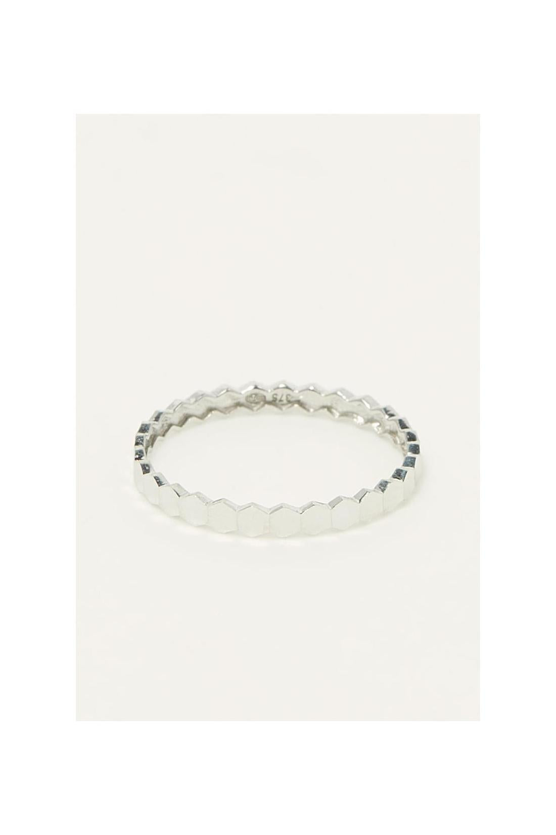 Anillo “Prometida” Oro blanco 375/1000