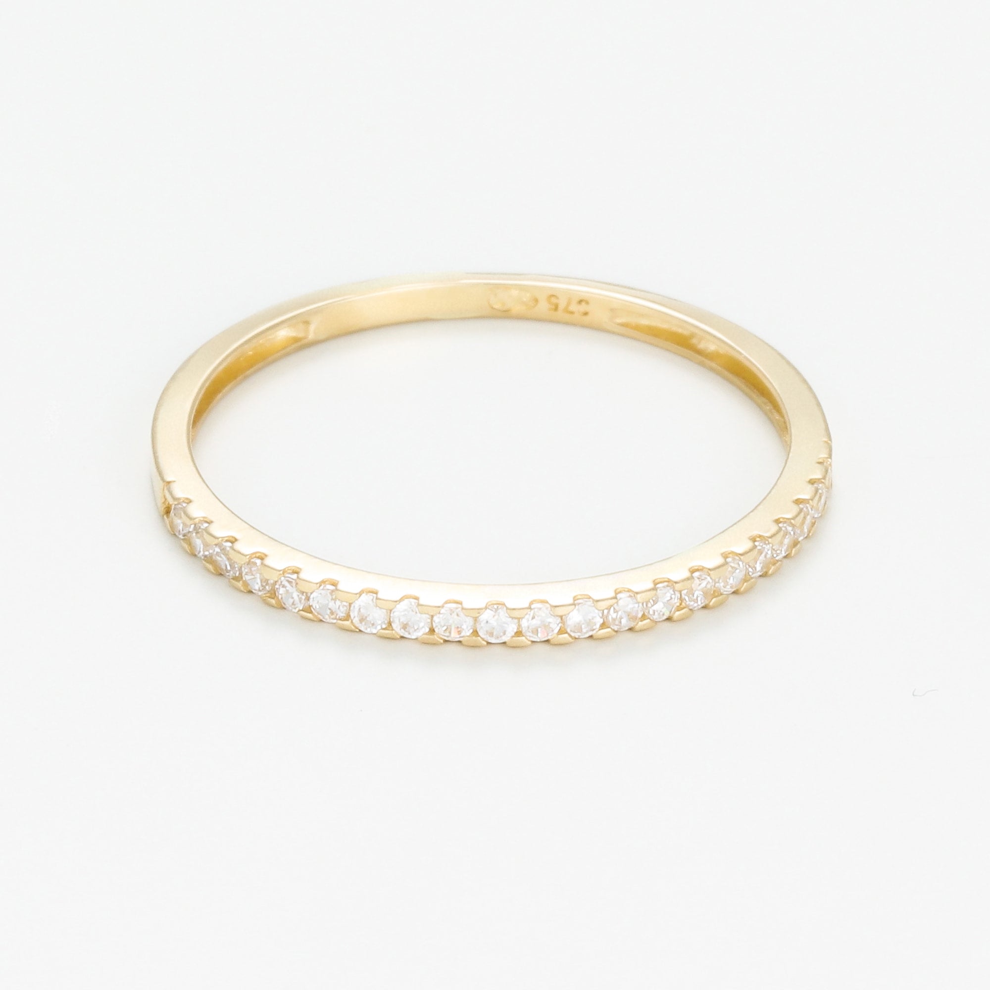 Bague "Hélios" - Or Jaune 375/1000 Et Zircon
