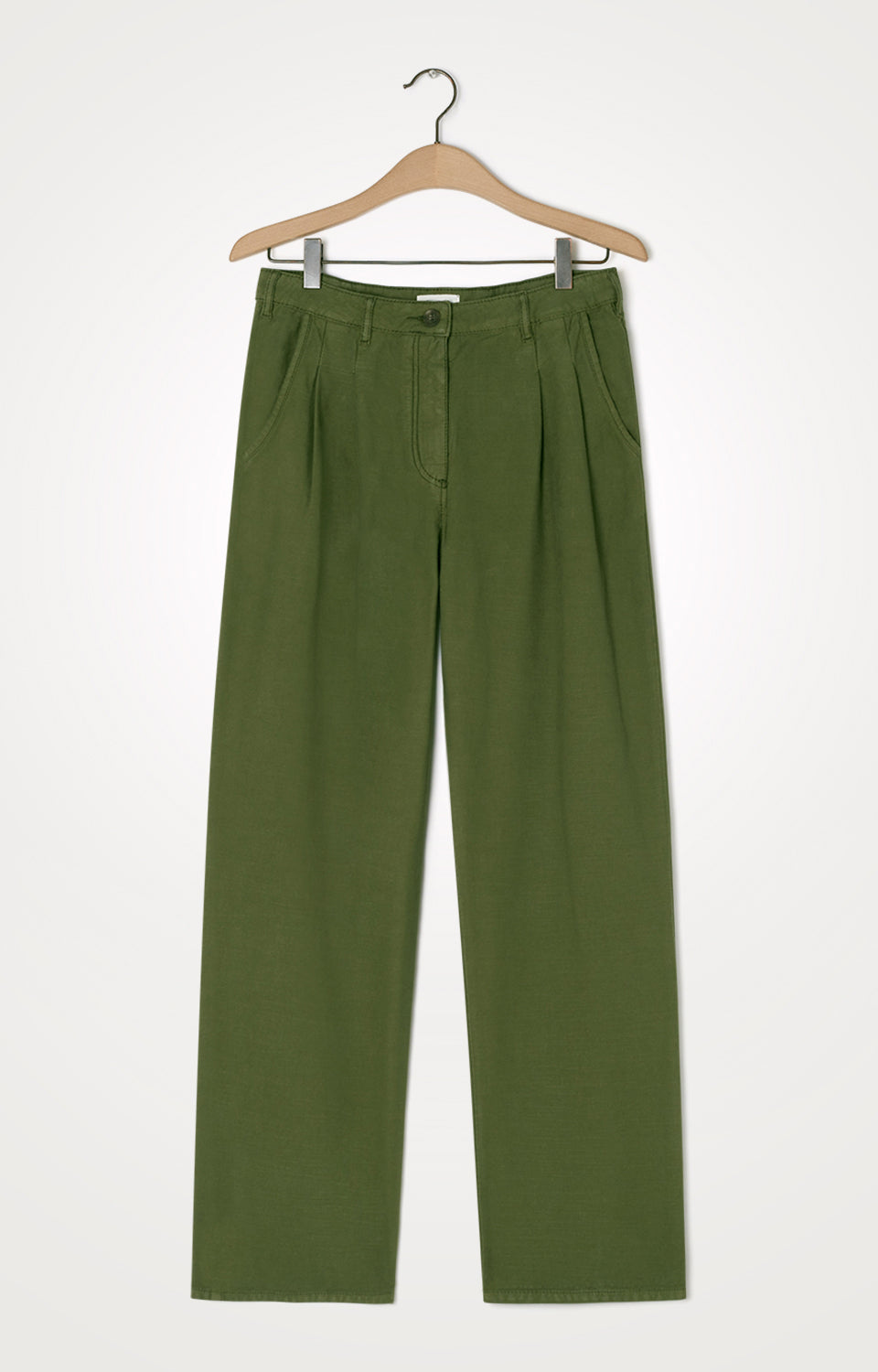 Pantalón Ancho - Caqui - Mujer