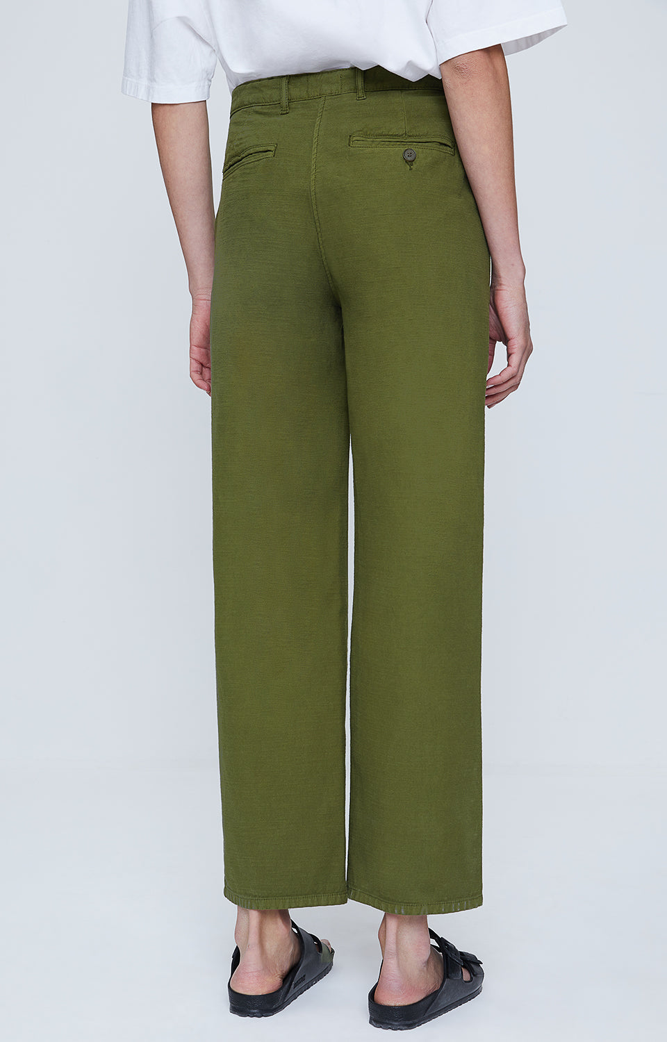 Pantalón Ancho - Caqui - Mujer