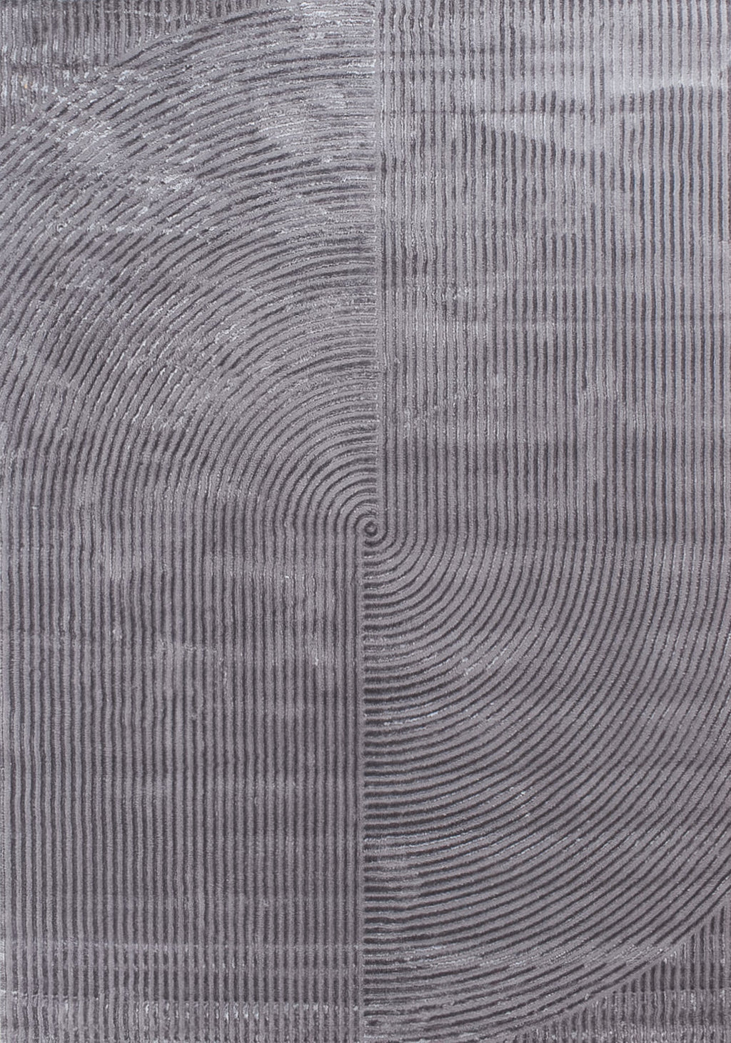 Geometric pattern rug in gray relief pile: BIA159GRI BIANCA