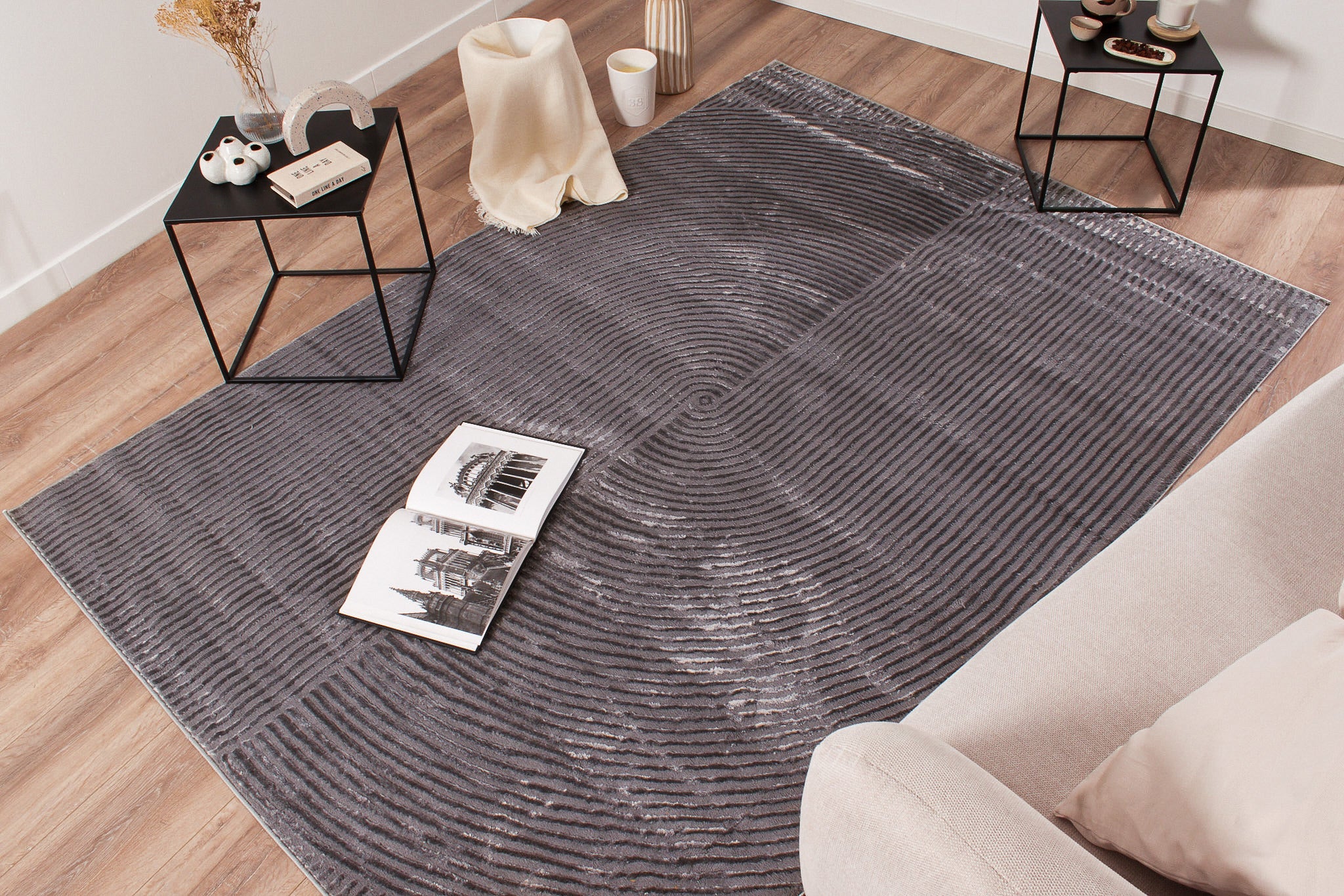 Bianca - Alfombra Interior - Polipropileno - Gris