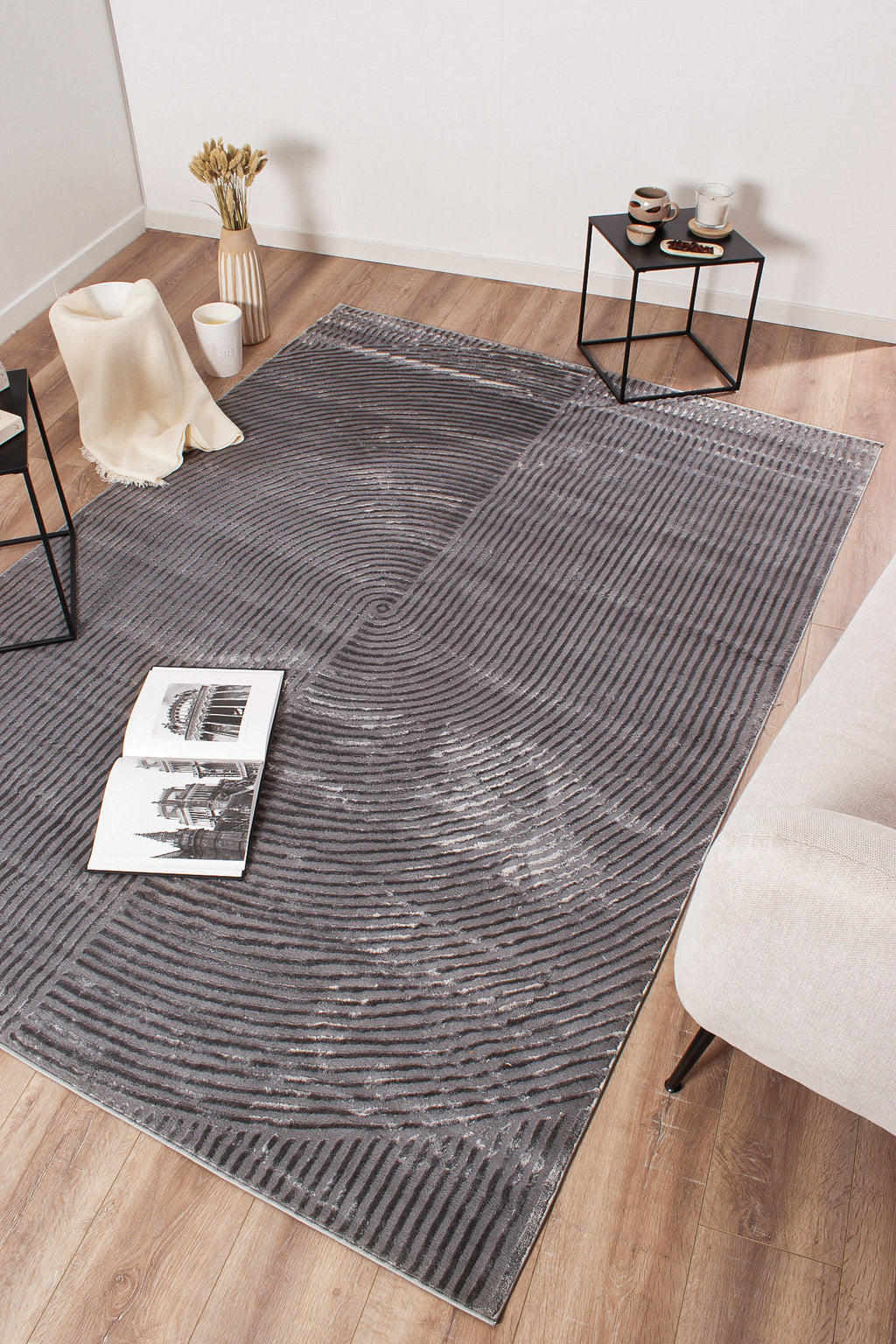 Bianca - Alfombra Interior - Polipropileno - Gris