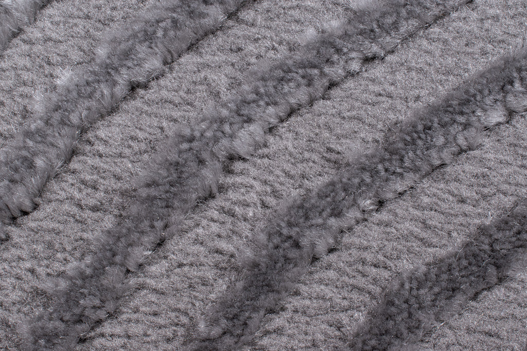 Geometric pattern rug in gray relief pile: BIA159GRI BIANCA