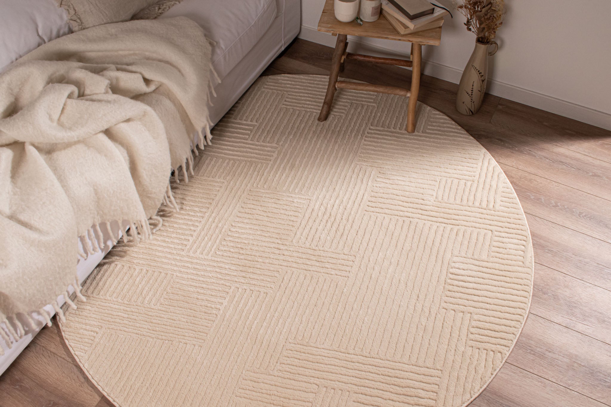Bianca - Tapis D'Intérieur - Polypropylène - Creme