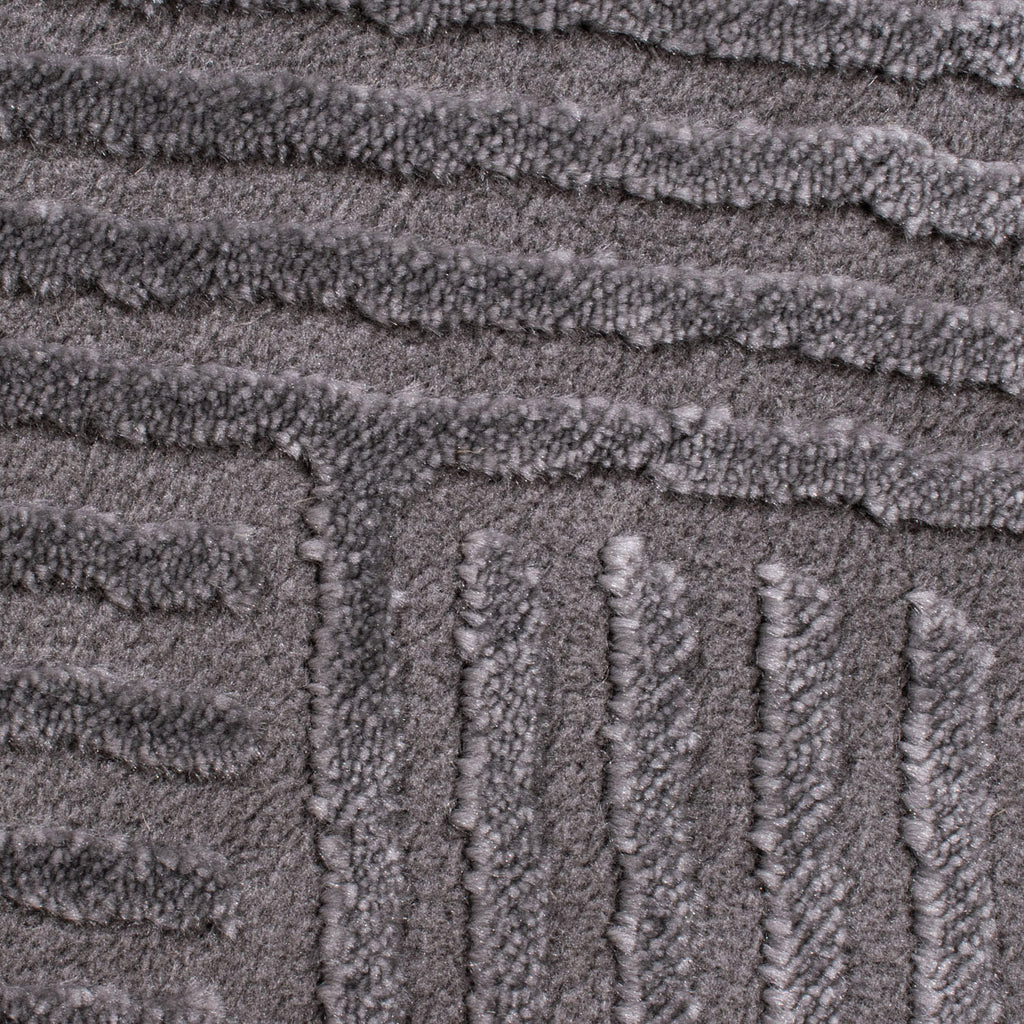 BIANCA - Tapis rond salon moderne gris - BIA160GRI BIANCA