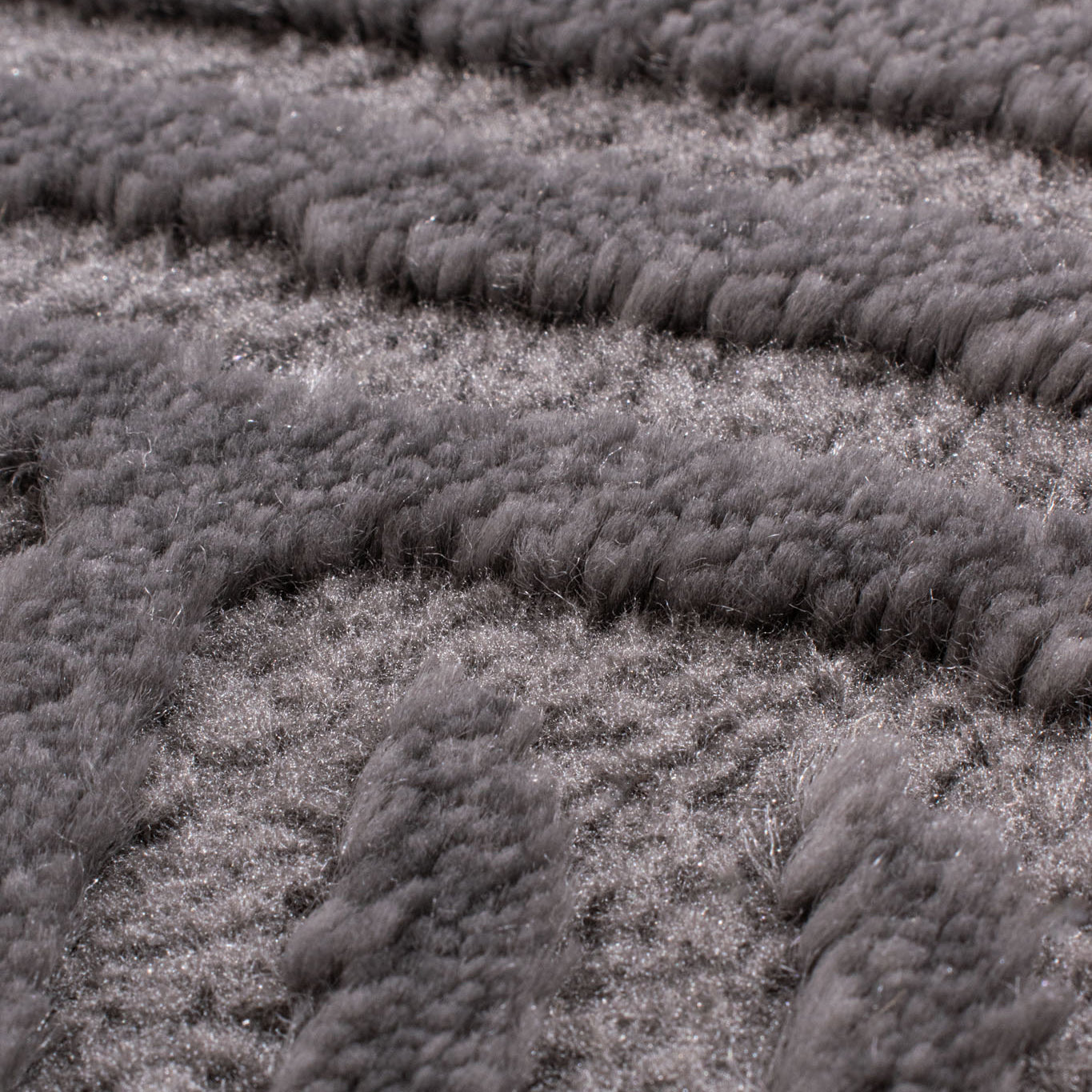 BIANCA - Tapis rond salon moderne gris - BIA160GRI BIANCA