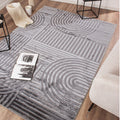 BIANCA - Gray living room rug with arc pattern - BIA163GRI BIANCA