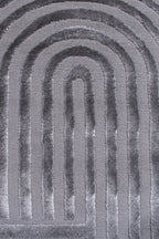 Gray relief pattern rug: BIA163GRI BIANCA