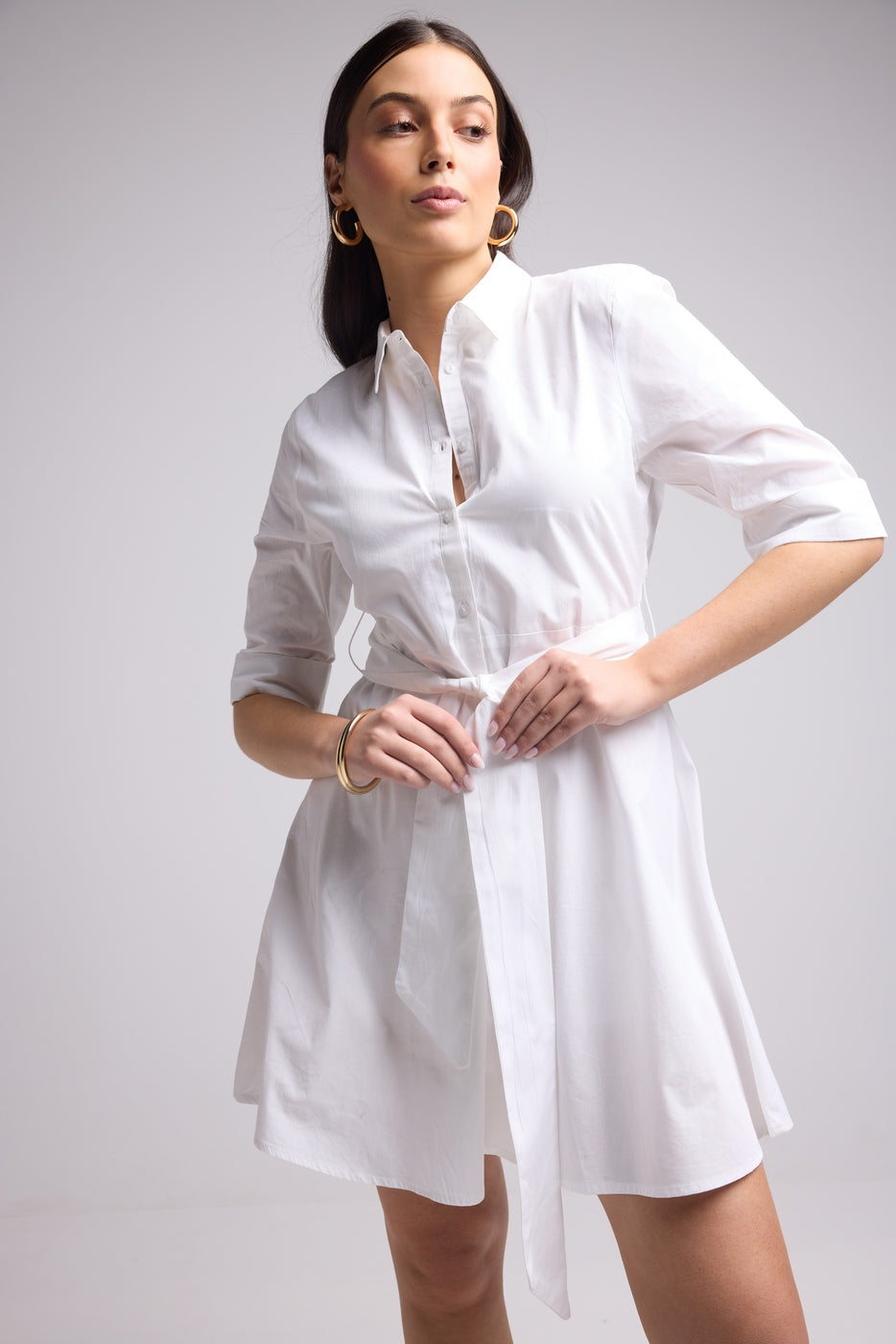Robe Courte - Biba Court Uni - Blanc