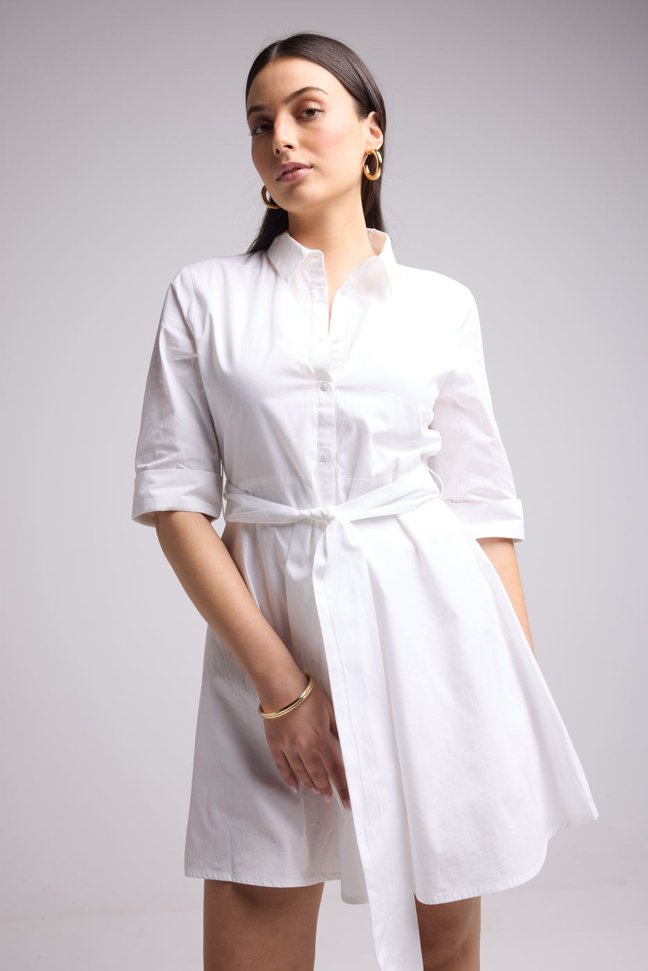 Robe Courte - Biba Court Uni - Blanc