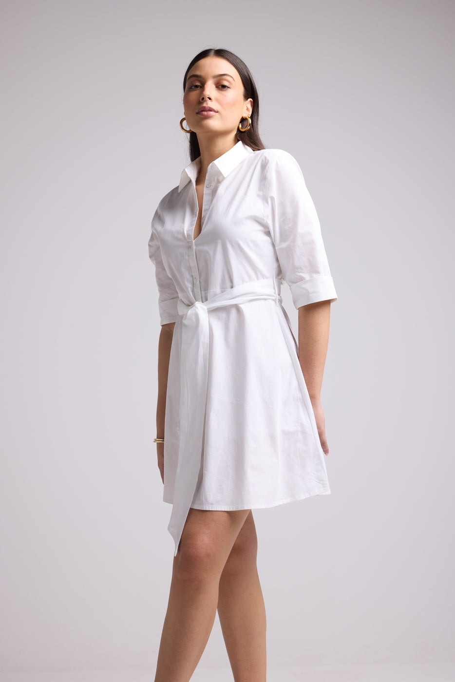 Robe Courte - Biba Court Uni - Blanc