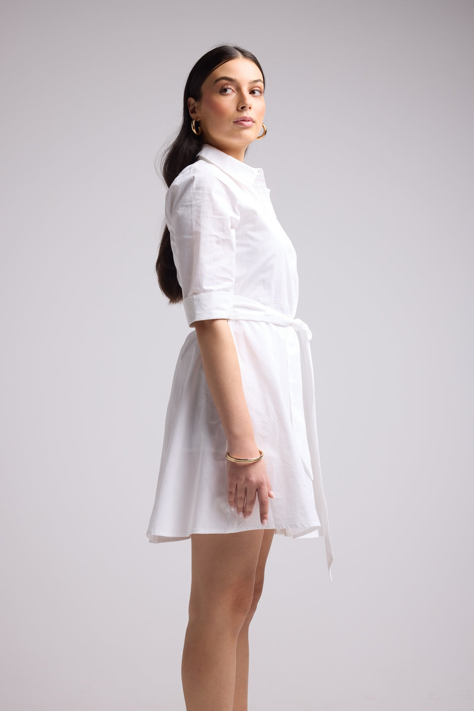 Robe Courte - Biba Court Uni - Blanc