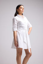 Robe Courte - Biba Court Uni - Blanc