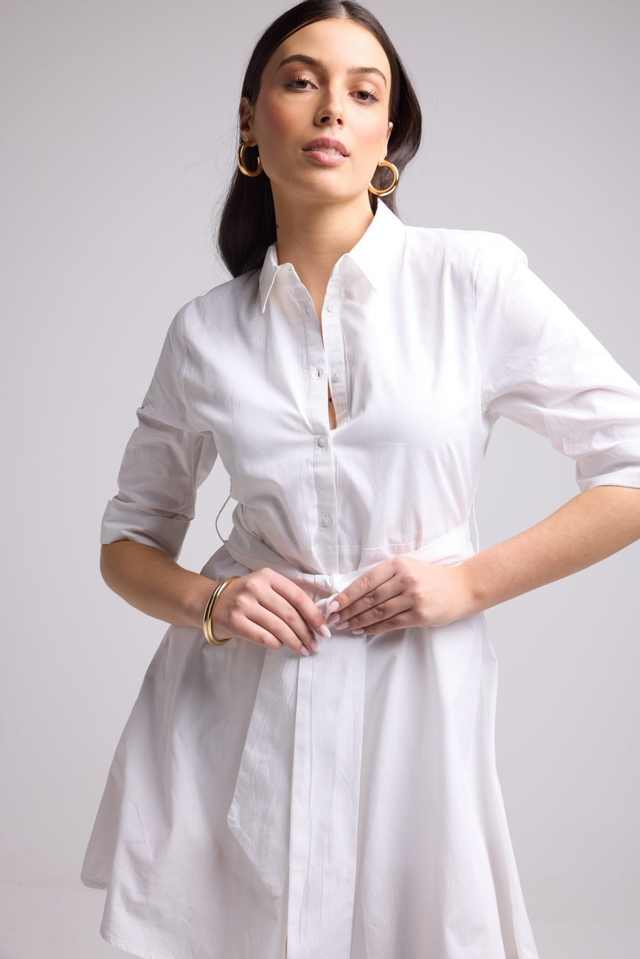 Robe Courte - Biba Court Uni - Blanc