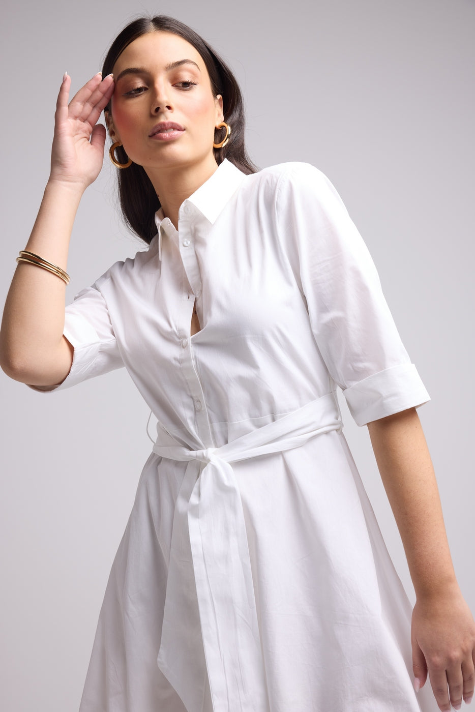 Robe Courte - Biba Court Uni - Blanc