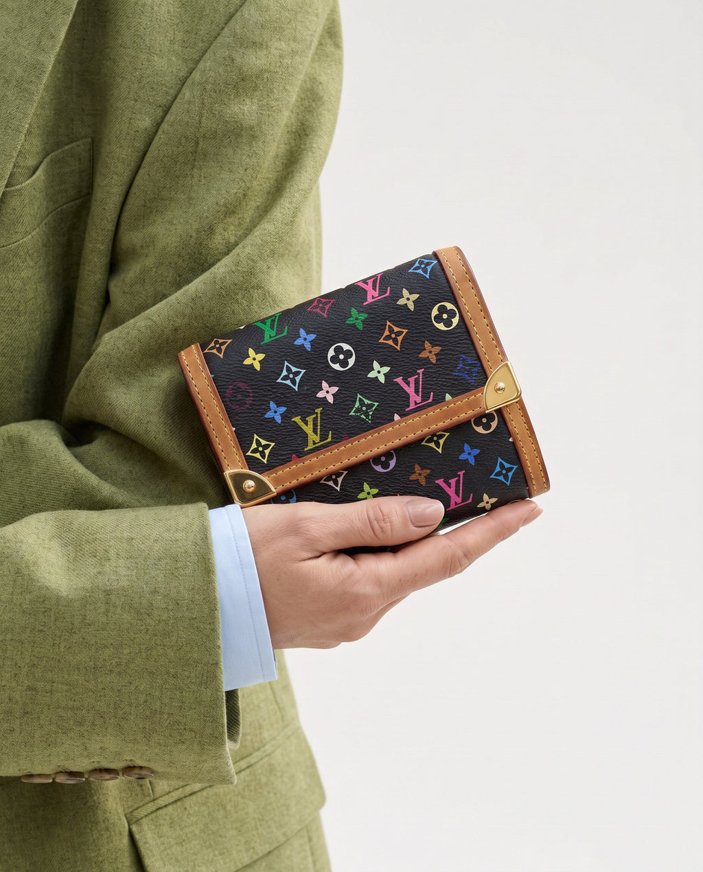 Louis Vuitton Murakami Multicolour Black Wallet