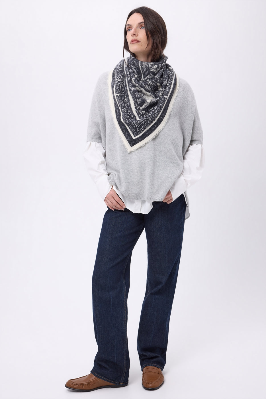 Grand Bandana Grande Serre - Noir - Femme