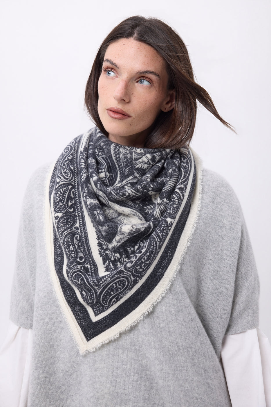 Grand Bandana Grande Serre - Noir - Femme