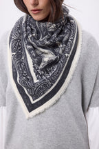 Grand Bandana Grande Serre - Noir - Femme