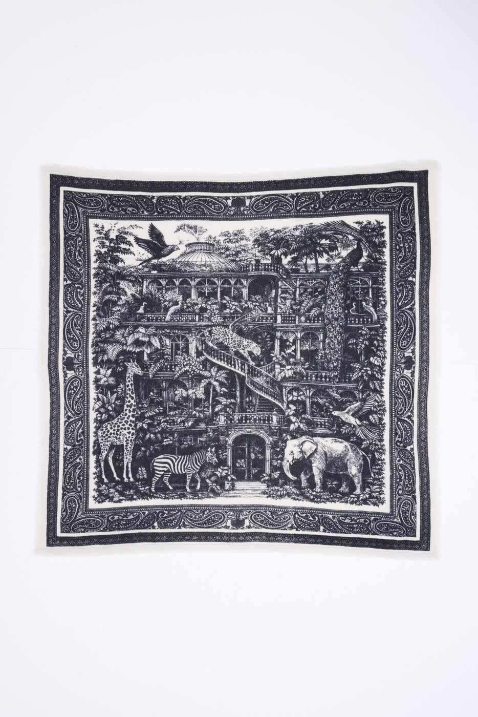 Large Grande Serre Bandana - Black - Men