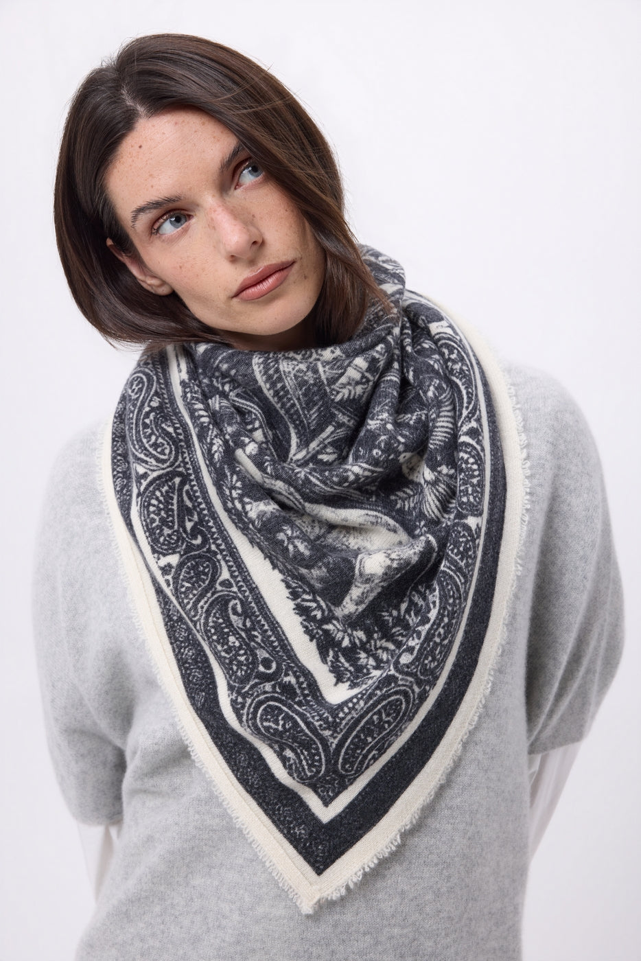Grand Bandana Grande Serre - Noir - Femme