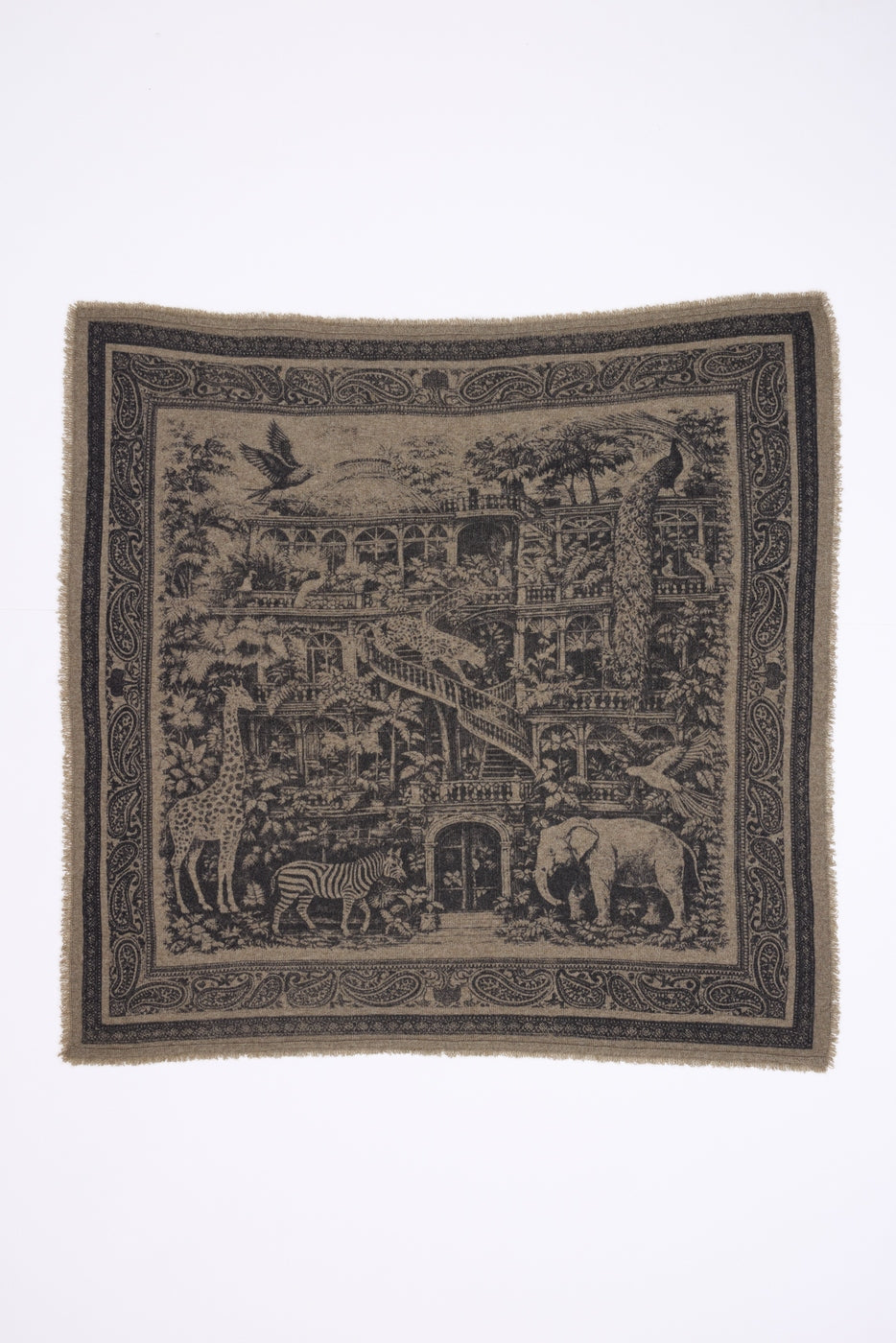 Grand Bandana Grande Serre - Khaki Chine - Femme