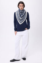 Gran bandana Grande Serre - Azul marino - Mujer