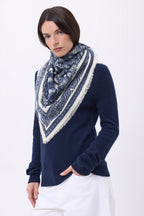 Gran bandana Grande Serre - Azul marino - Mujer
