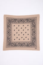 Grand Bandana Presley - Beige Noir - Homme