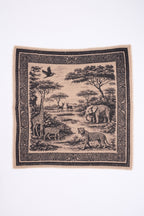 Large Toile De Jouy Bandana - Cream Beige - Men's