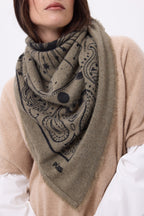Gran bandana Zodiac - Caqui jaspeado - Mujer