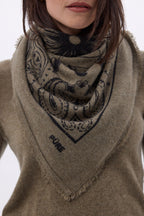 Gran bandana Zodiac - Caqui jaspeado - Mujer