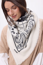 Bandana grande Zodiac - Blanco - Mujer