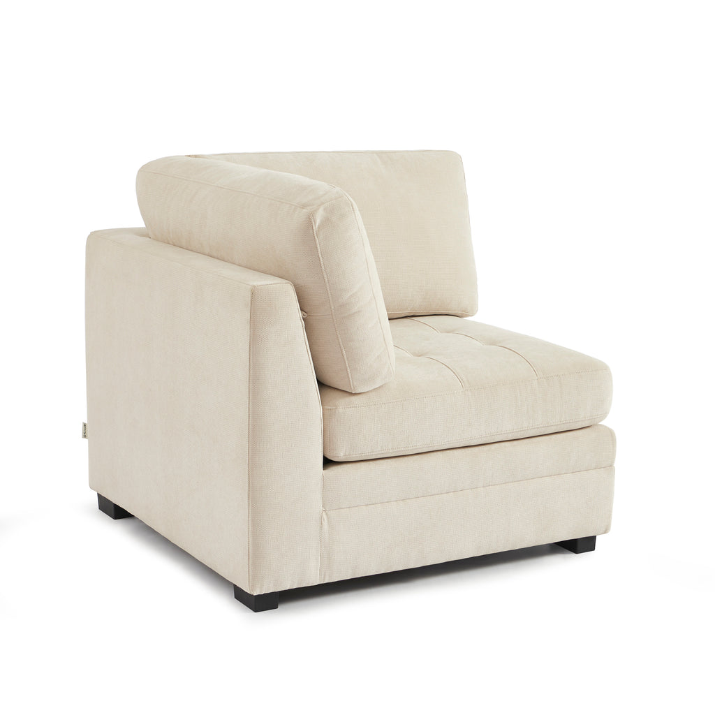 Billie - Sillón Rinconero - Tejido Chenilla - Beige
