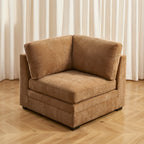 Billie - Sillón Rinconero - Tejido Chenilla Ardilla
