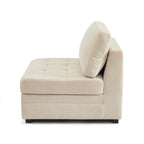 Billie - Butaca Modular 1 Plaza - Tejido Chenilla - Beige