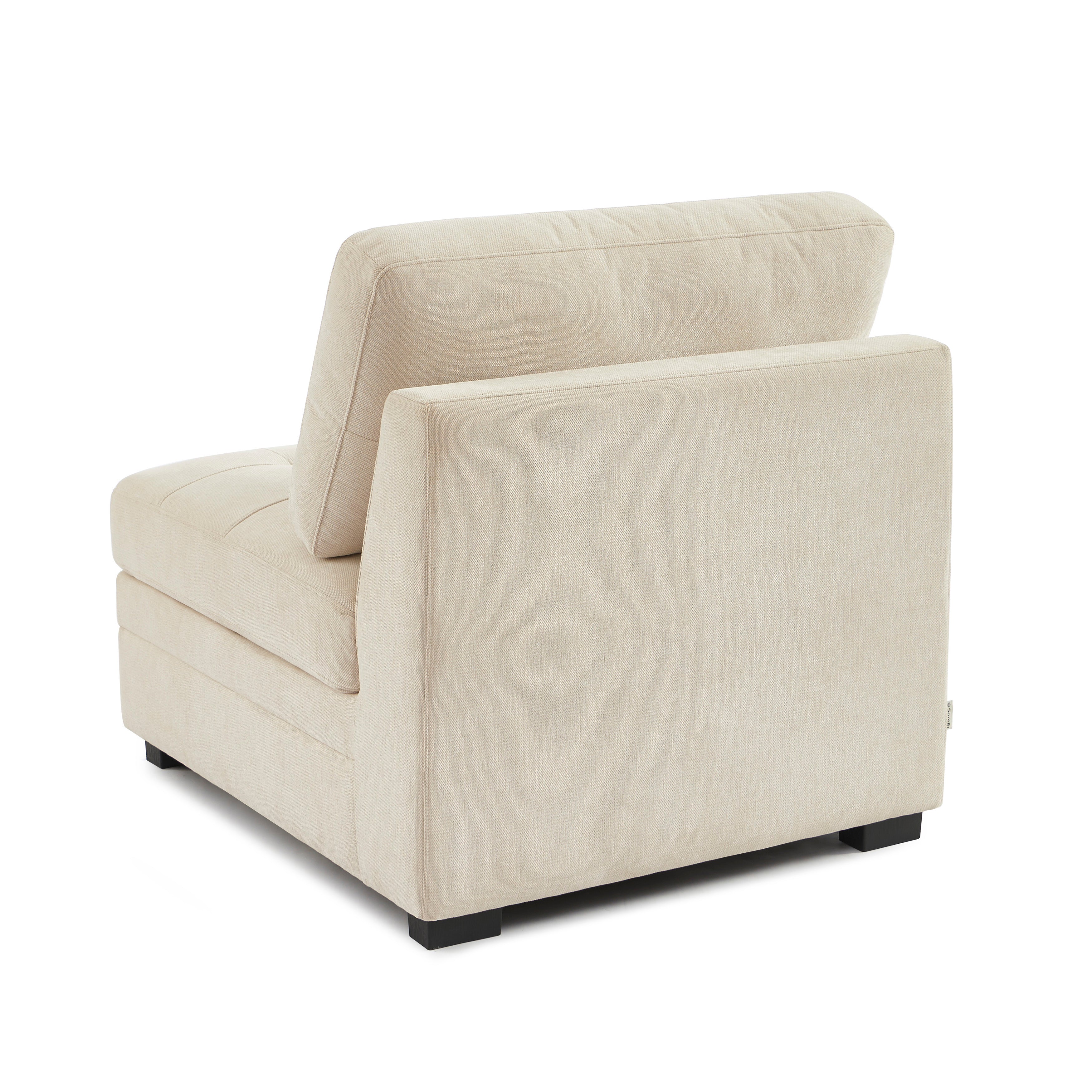 Billie - Butaca Modular 1 Plaza - Tejido Chenilla - Beige